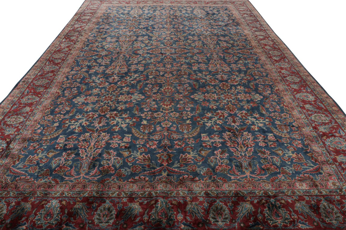 Antique Kashan Floral Rug