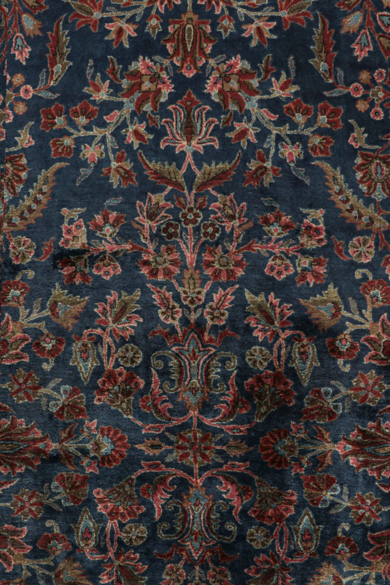 Antique Kashan Floral Rug