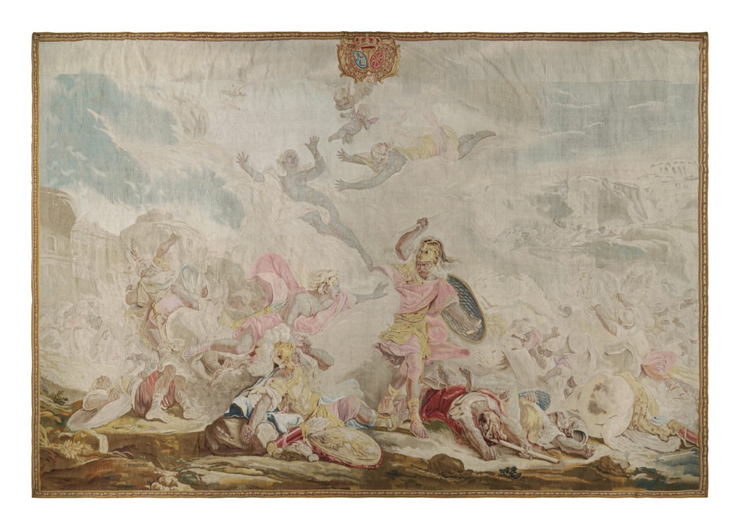 Antique French Beauvais Tapestry