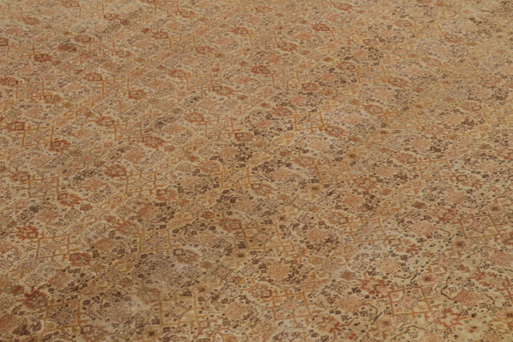 Antique Tabriz Floral Rug