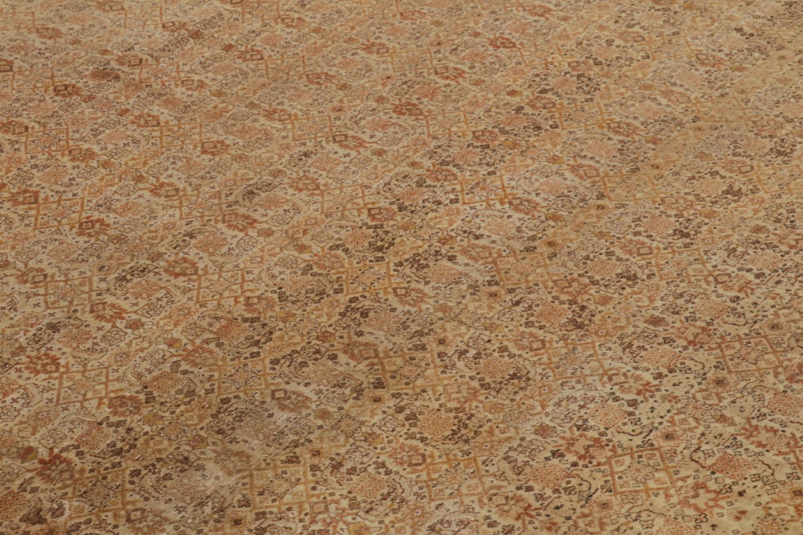 Antique Tabriz Floral Rug