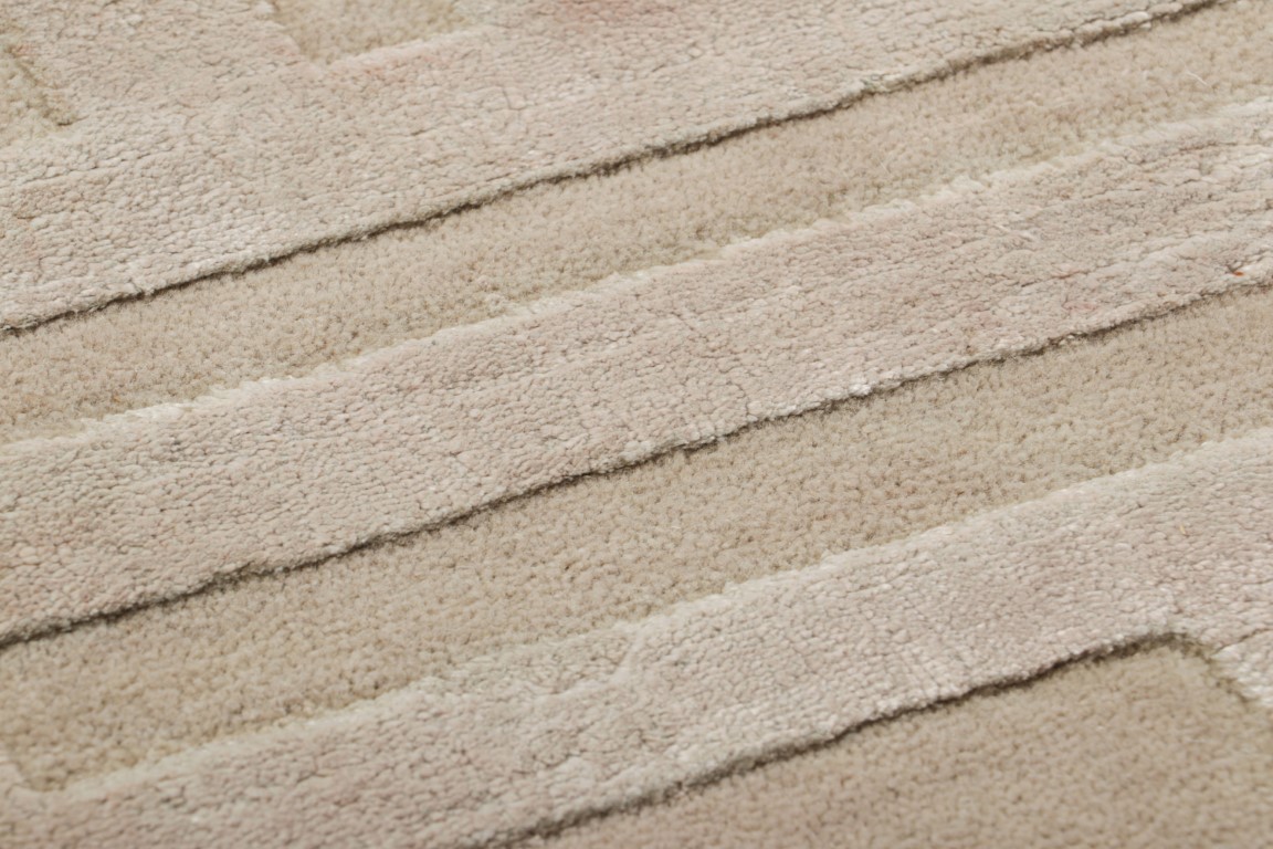Contemporary Textural Custom Rug Sample, Geometric