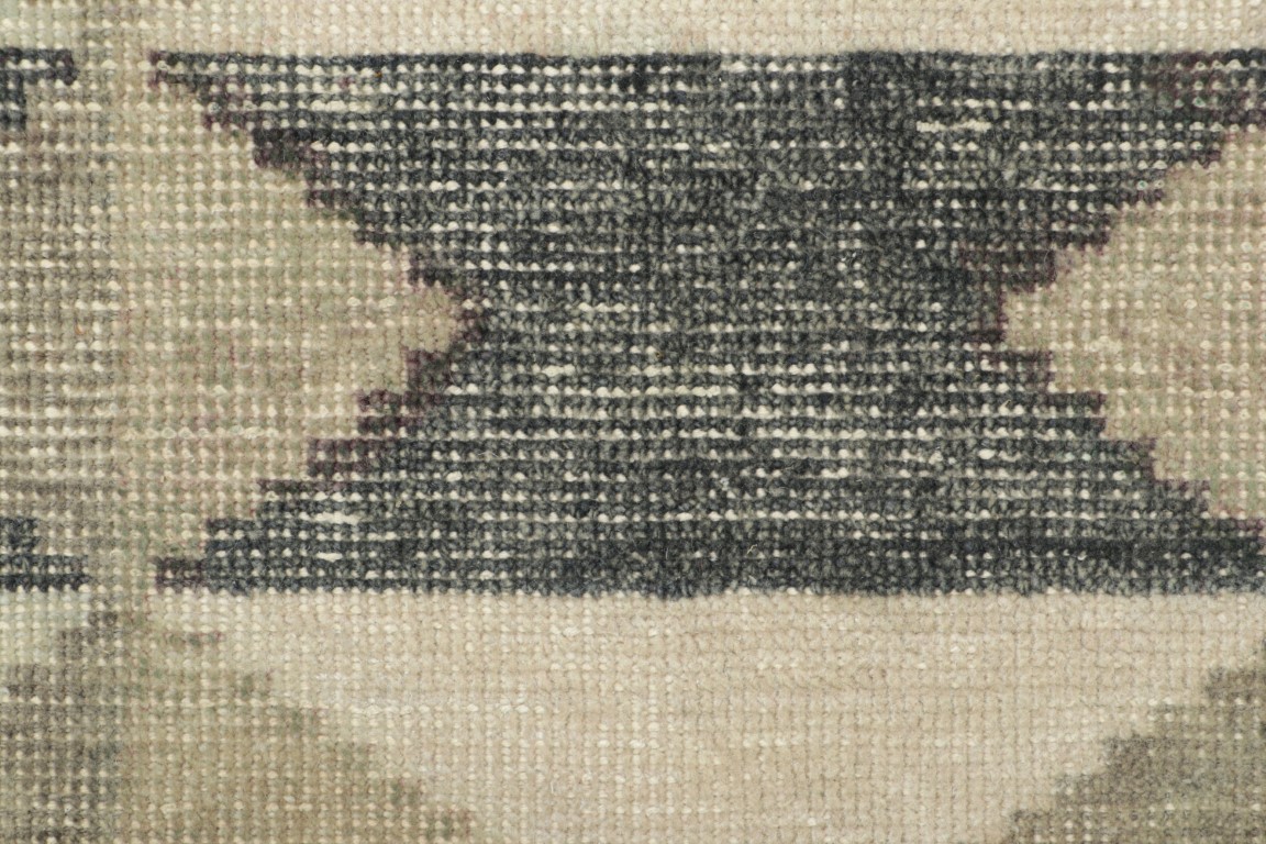 Distressed Custom Rug Sample, Geometric