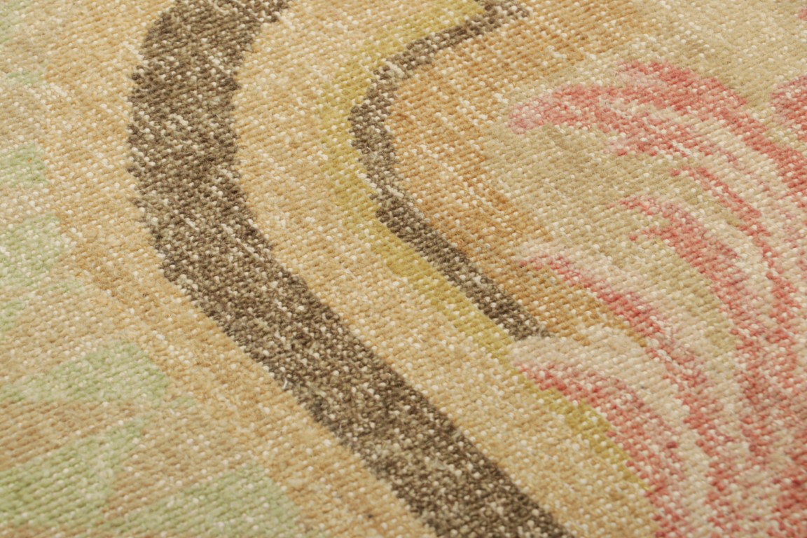 Distressed Custom Rug Sample, Floral