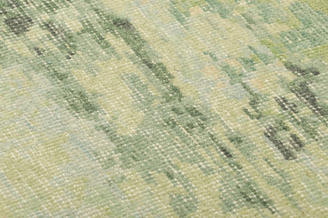 Distressed Custom Rug Sample, Abstract