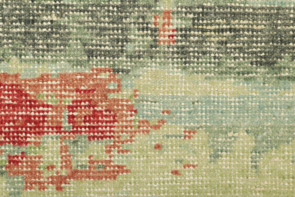 Distressed Custom Rug Sample, Abstract