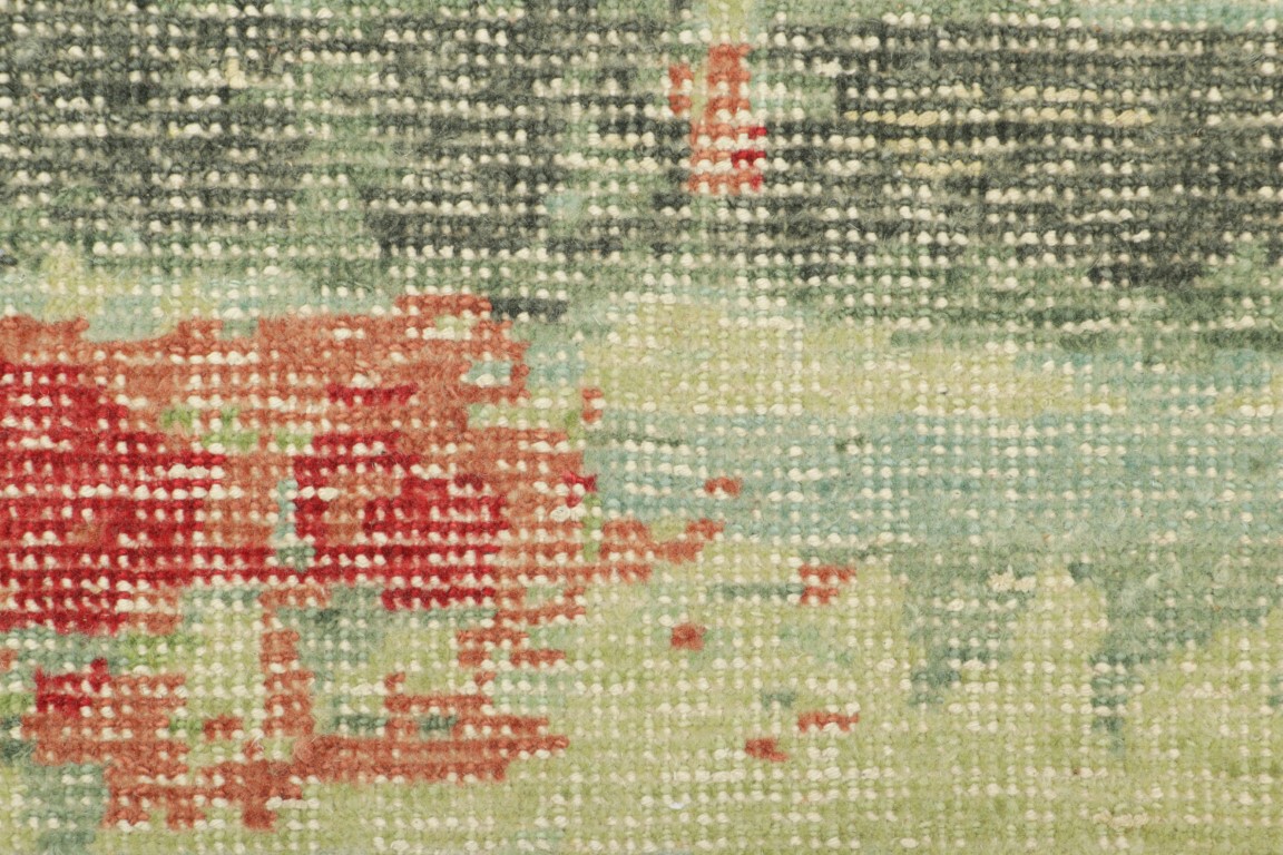 Distressed Custom Rug Sample, Abstract