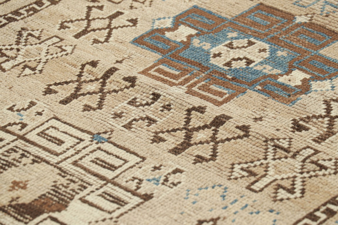 Antique Kazak Geometric Rug