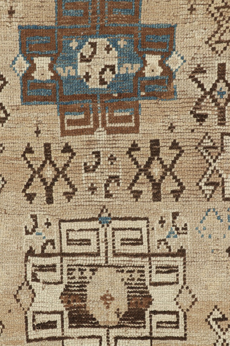 Antique Kazak Geometric Rug