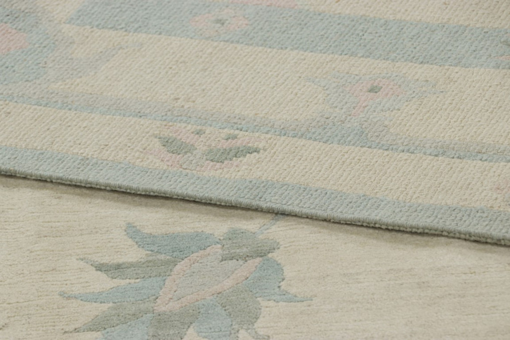 Modern Oushak Floral Rug