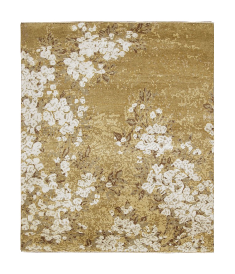 Chinese Art Deco Floral Rug