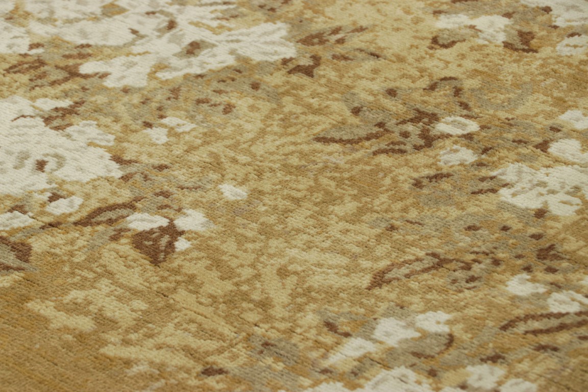 Chinese Art Deco Floral Rug