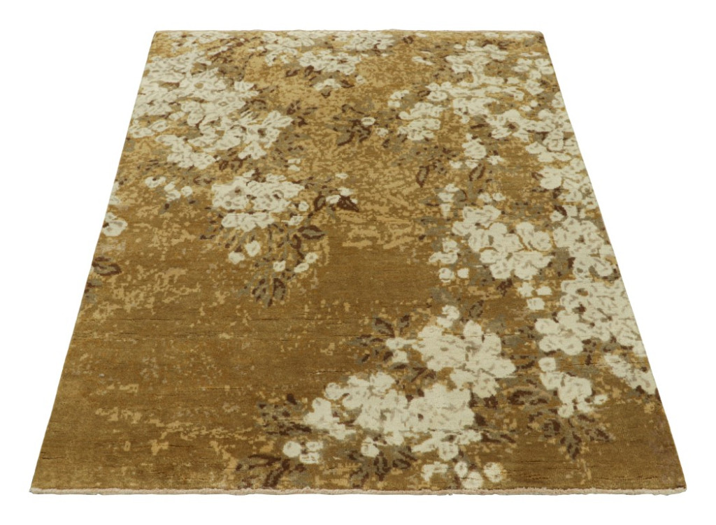 Chinese Art Deco Floral Rug