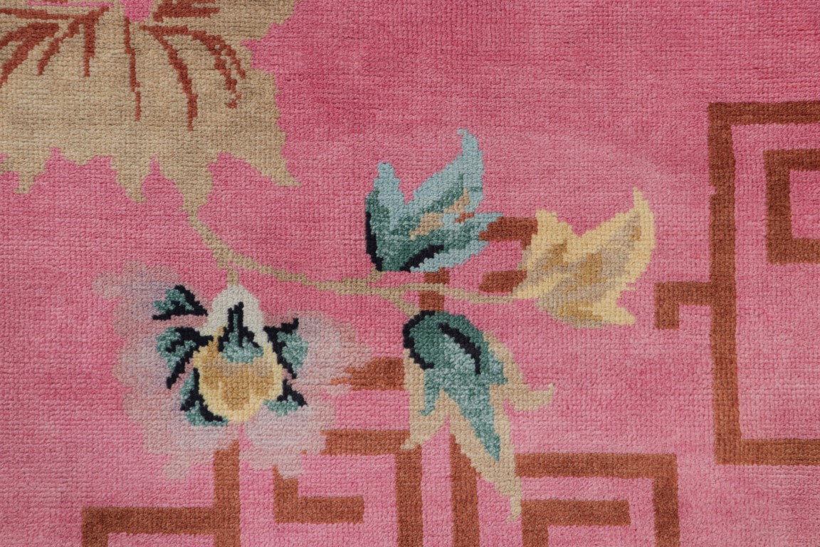 Chinese Art Deco Floral Rug