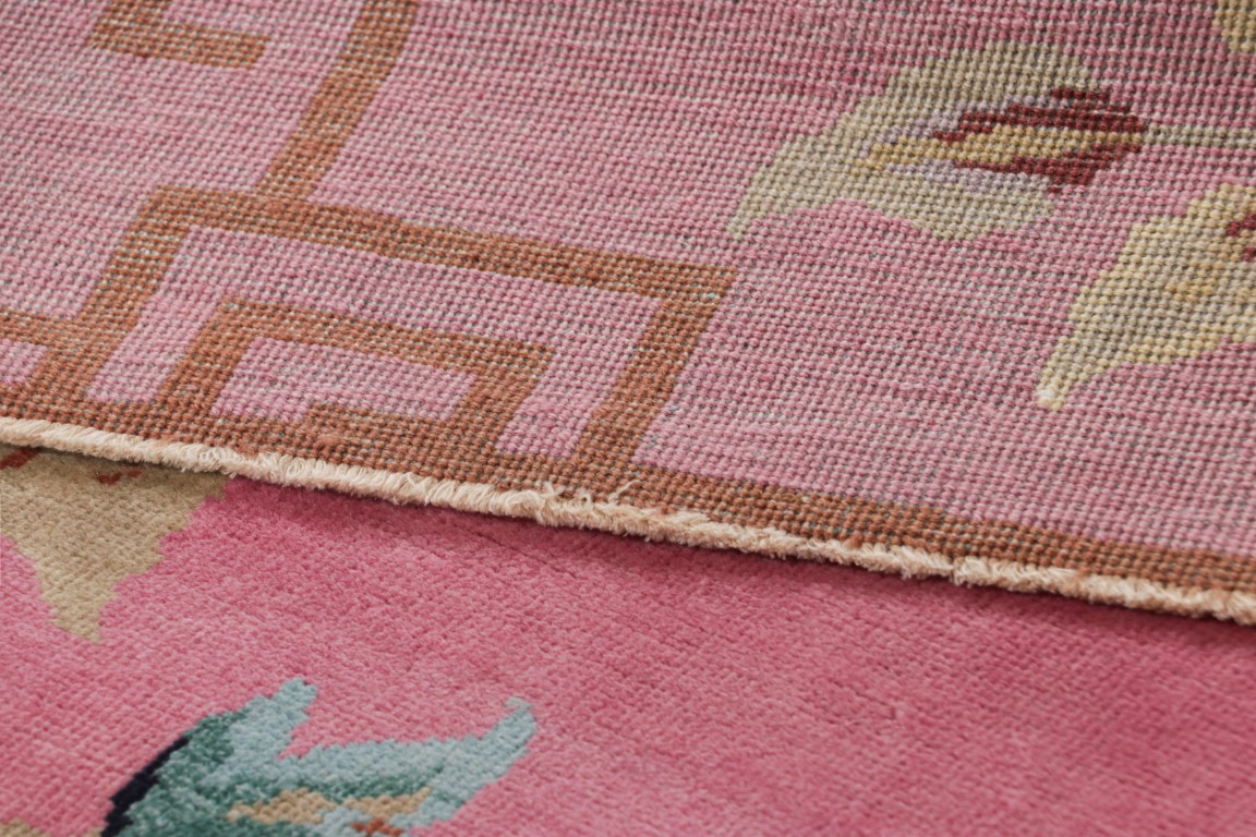 Chinese Art Deco Floral Rug