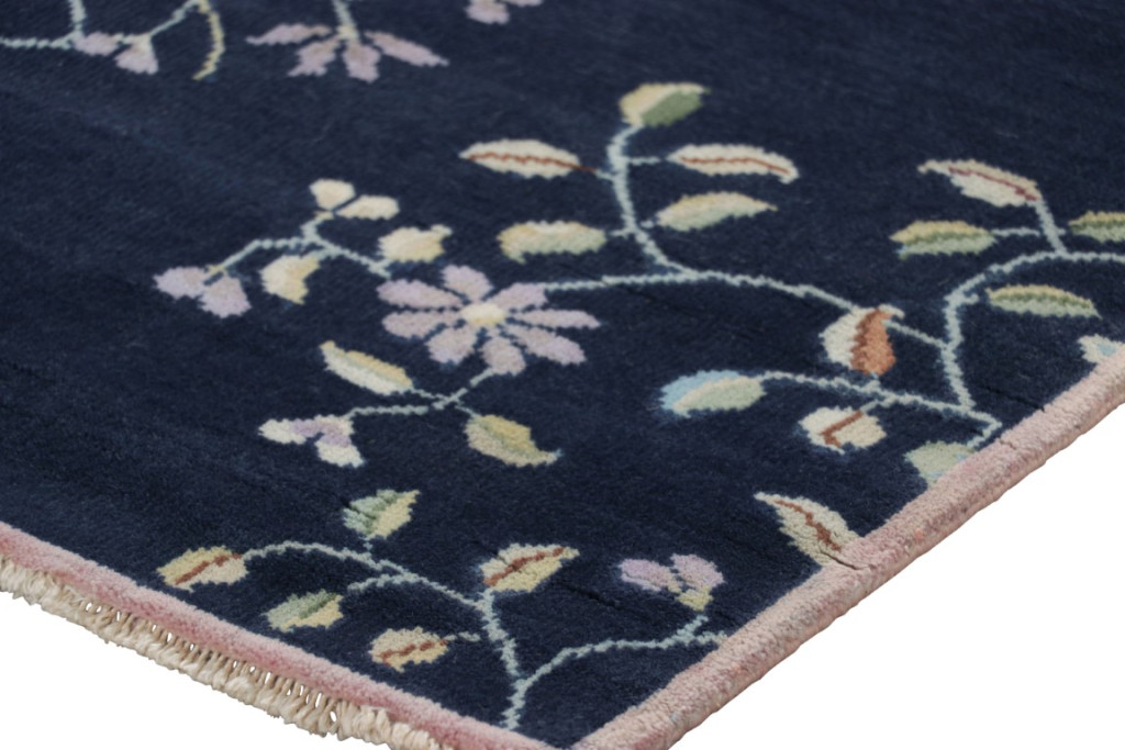 Chinese Art Deco Floral Rug