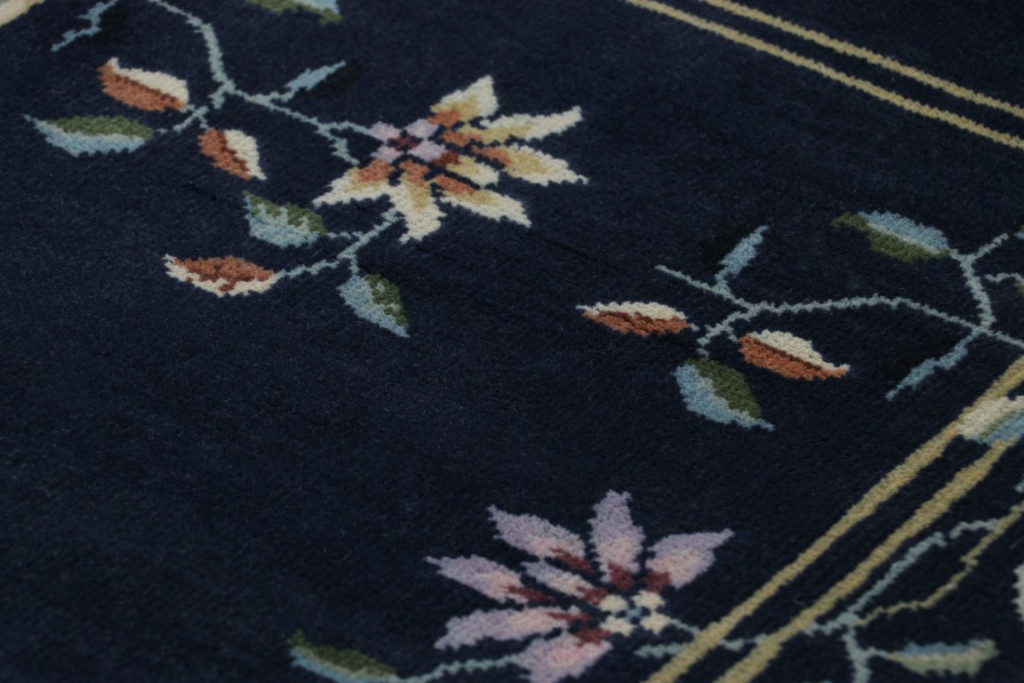 Chinese Art Deco Floral Rug
