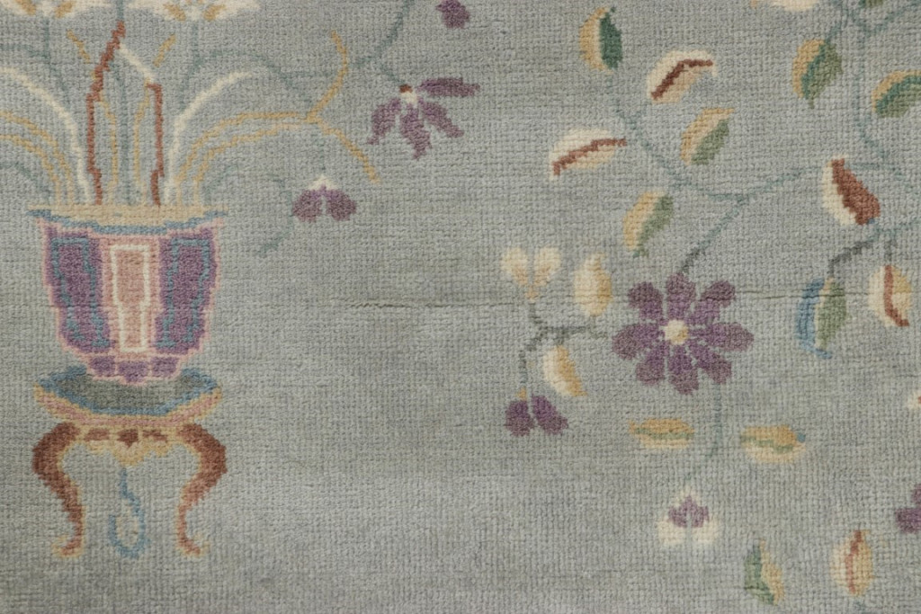 Chinese Art Deco Floral Rug