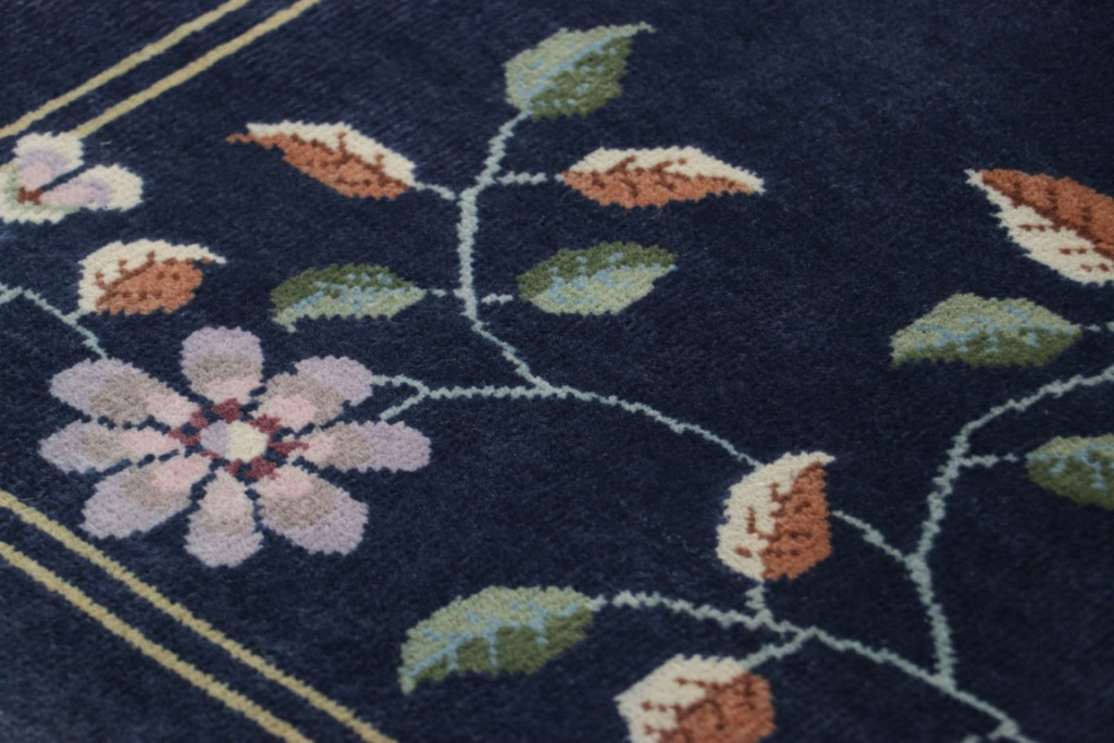 Chinese Art Deco Floral Rug