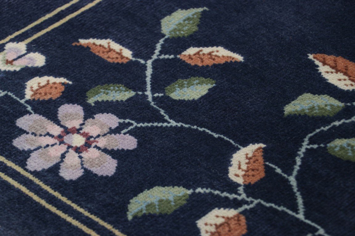 Chinese Art Deco Floral Rug