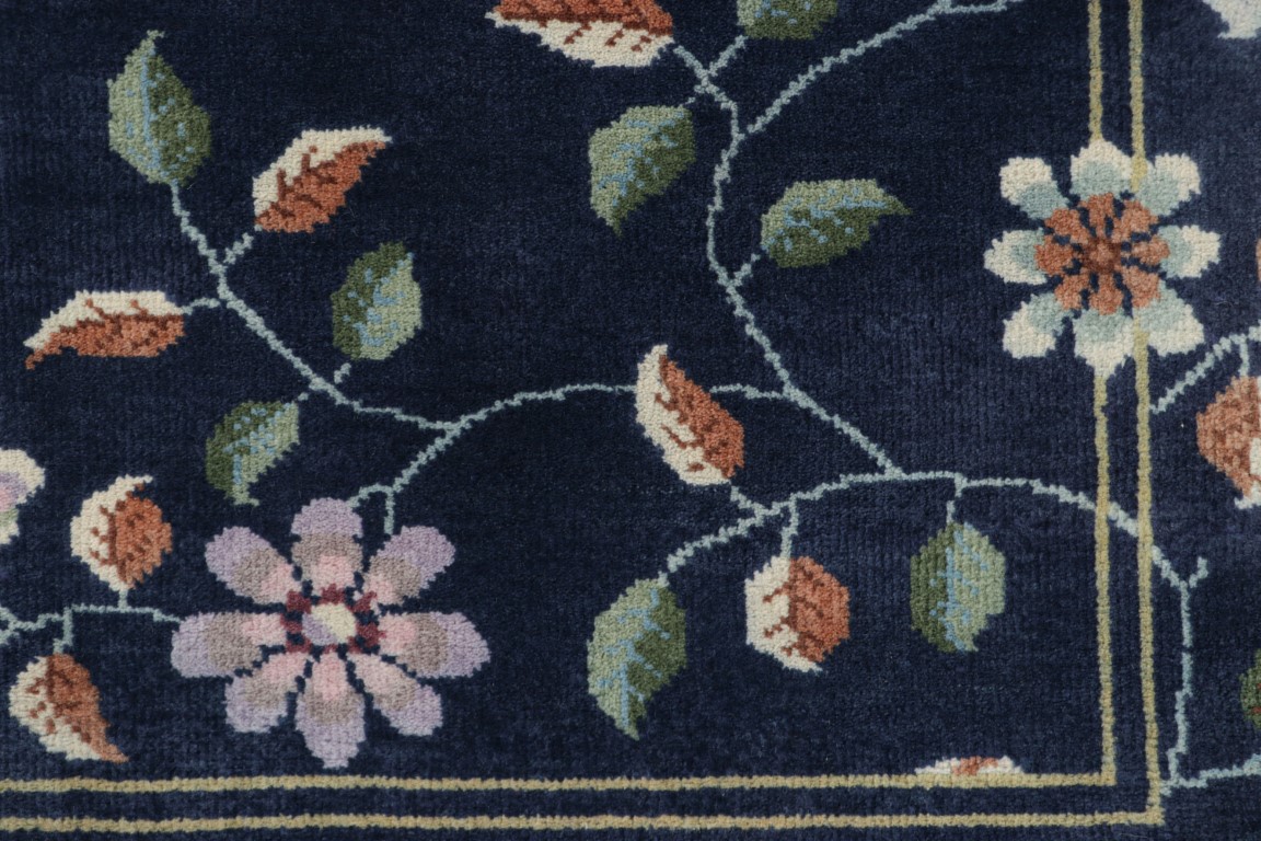 Chinese Art Deco Floral Rug