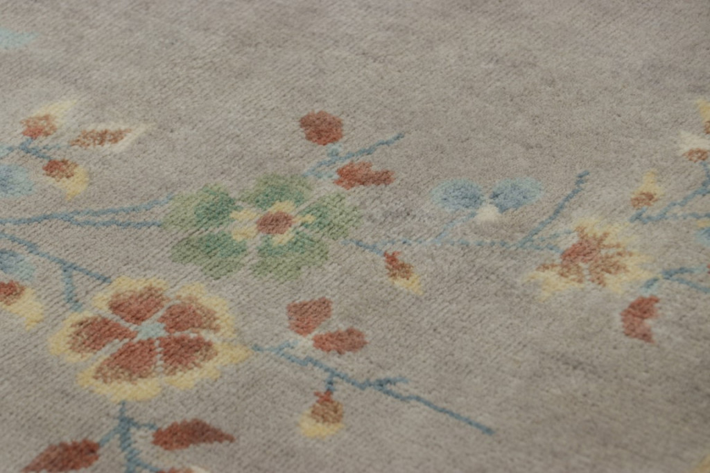 Chinese Art Deco Floral Rug