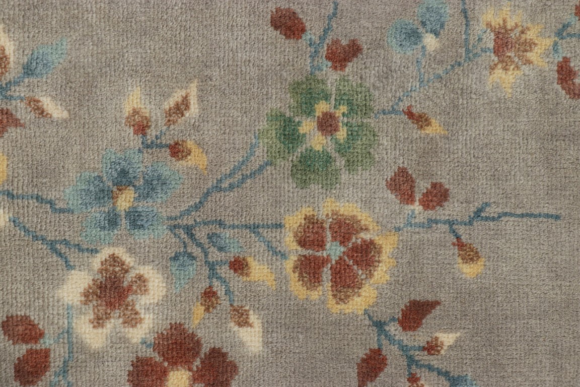 Chinese Art Deco Floral Rug
