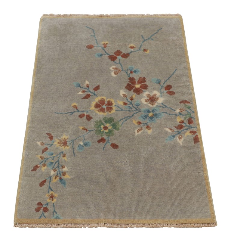 Chinese Art Deco Floral Rug