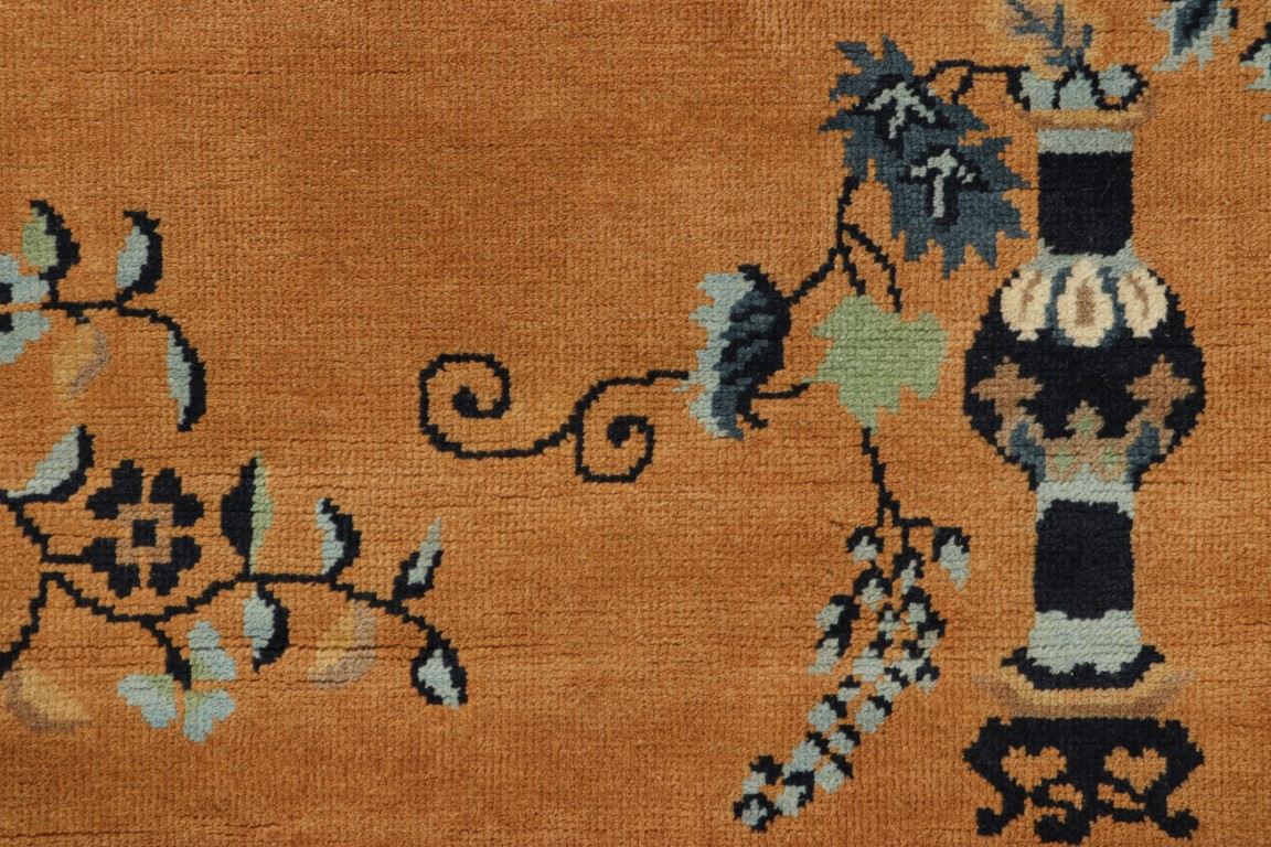 Chinese Art Deco Floral Rug