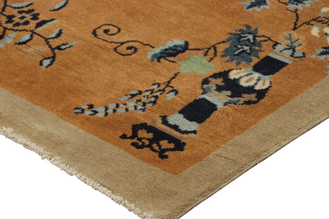 Chinese Art Deco Floral Rug