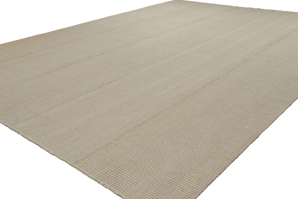 Oversized Striped Kilim Rug