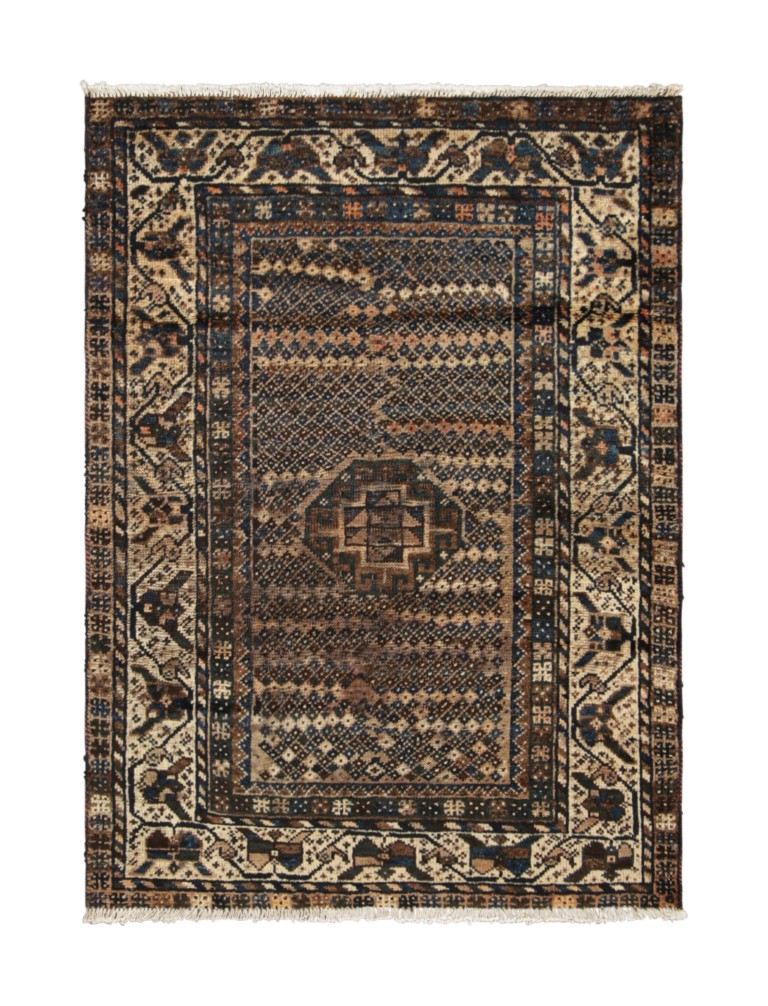 Vintage Gabbeh Geometric Rug