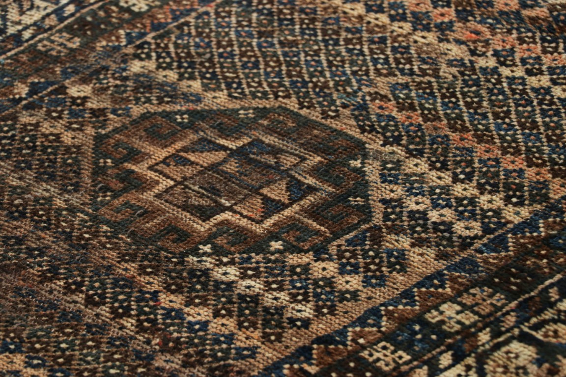 Vintage Gabbeh Geometric Rug