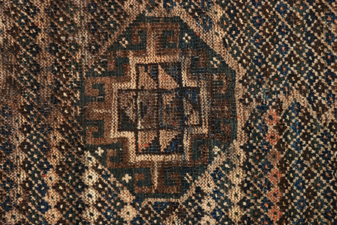 Vintage Gabbeh Geometric Rug