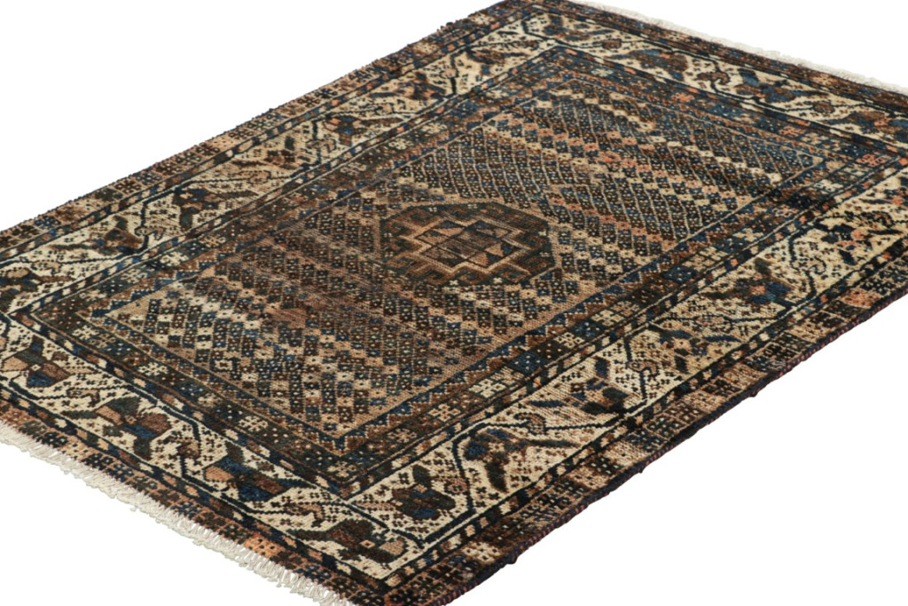 Vintage Gabbeh Geometric Rug