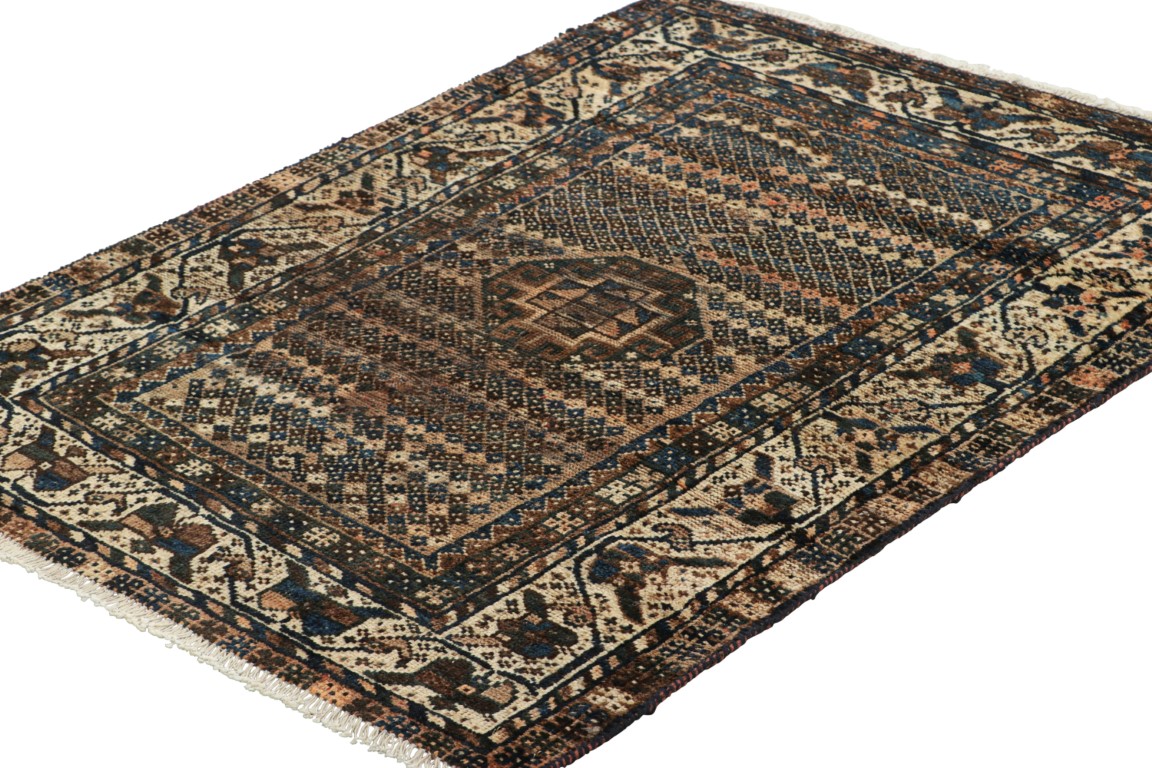 Vintage Gabbeh Geometric Rug