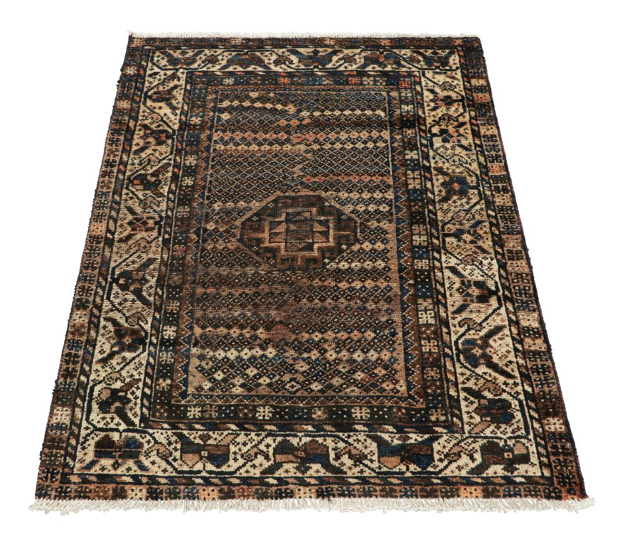 Vintage Gabbeh Geometric Rug