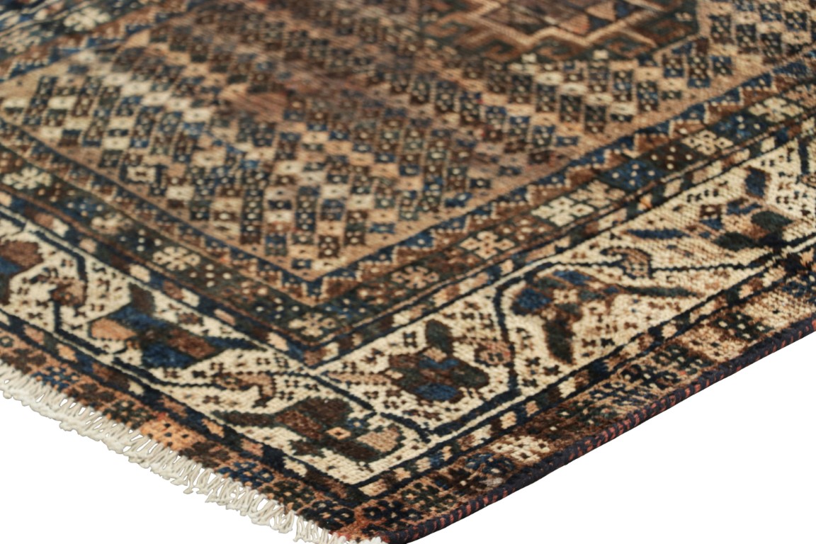 Vintage Gabbeh Geometric Rug