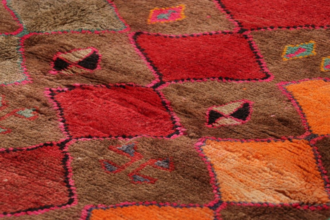 Vintage Gabbeh Geometric Rug