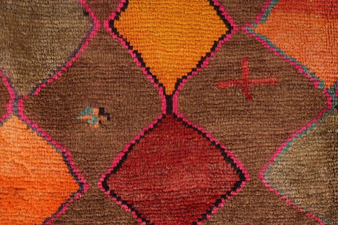 Vintage Gabbeh Geometric Rug