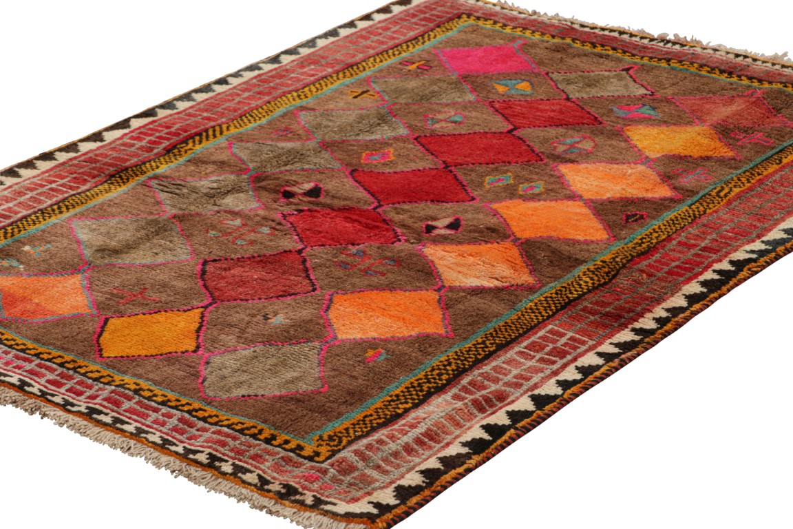 Vintage Gabbeh Geometric Rug