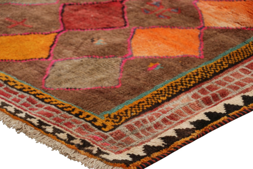 Vintage Gabbeh Geometric Rug
