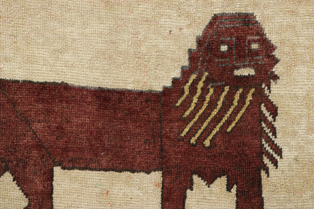 Vintage Gabbeh Pictorial Rug