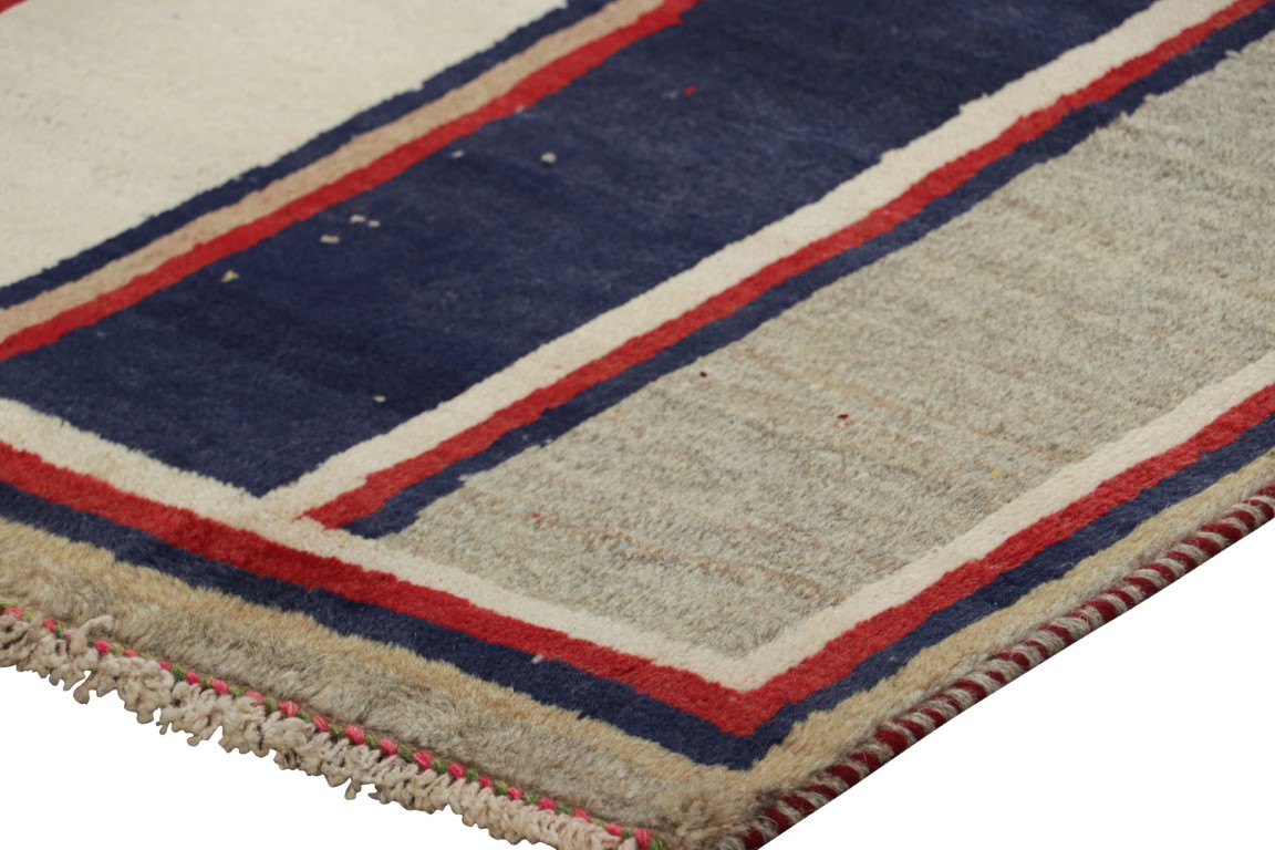 Vintage Gabbeh Geometric Rug