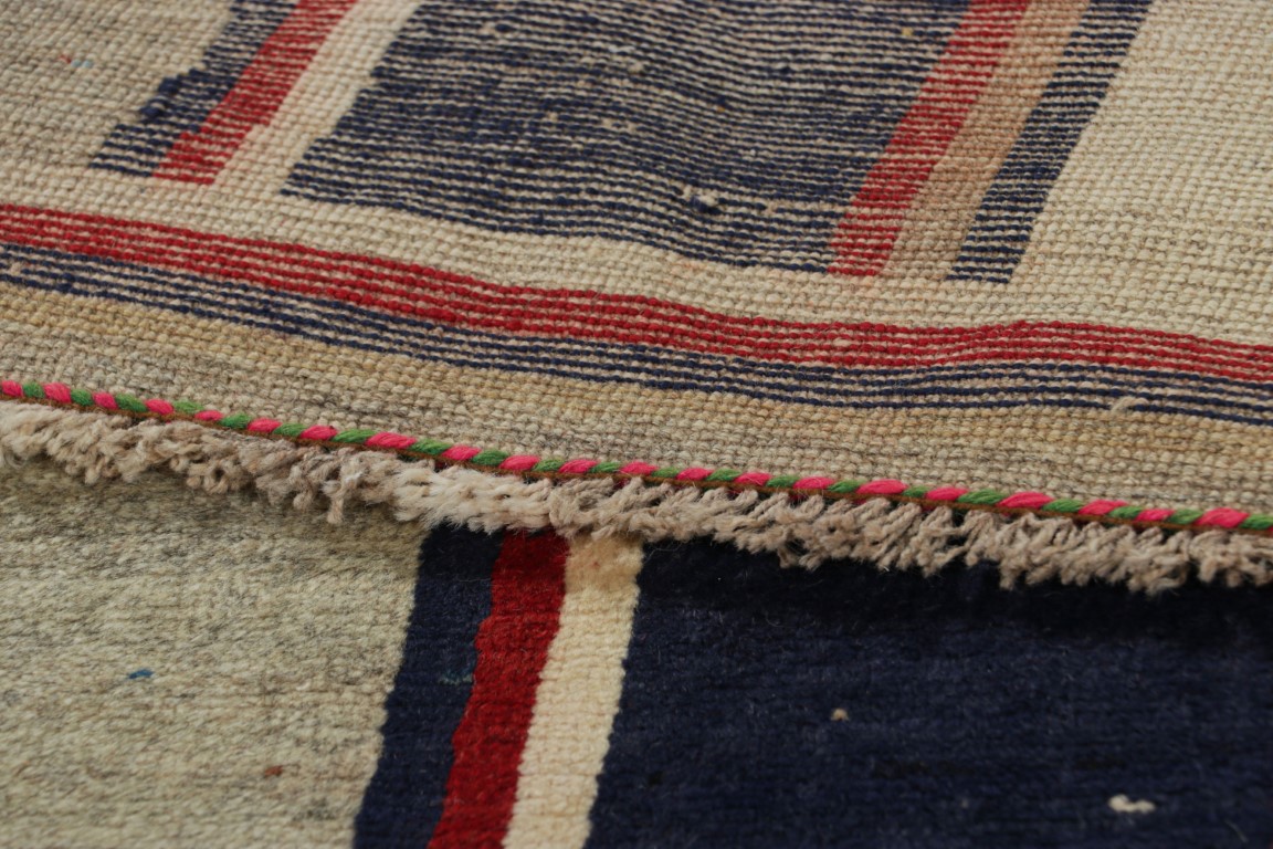 Vintage Gabbeh Geometric Rug