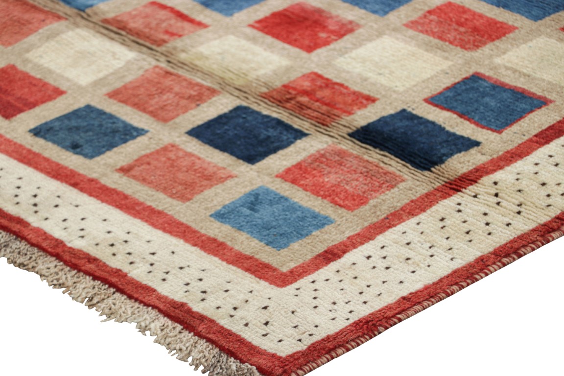 Vintage Gabbeh Geometric Rug