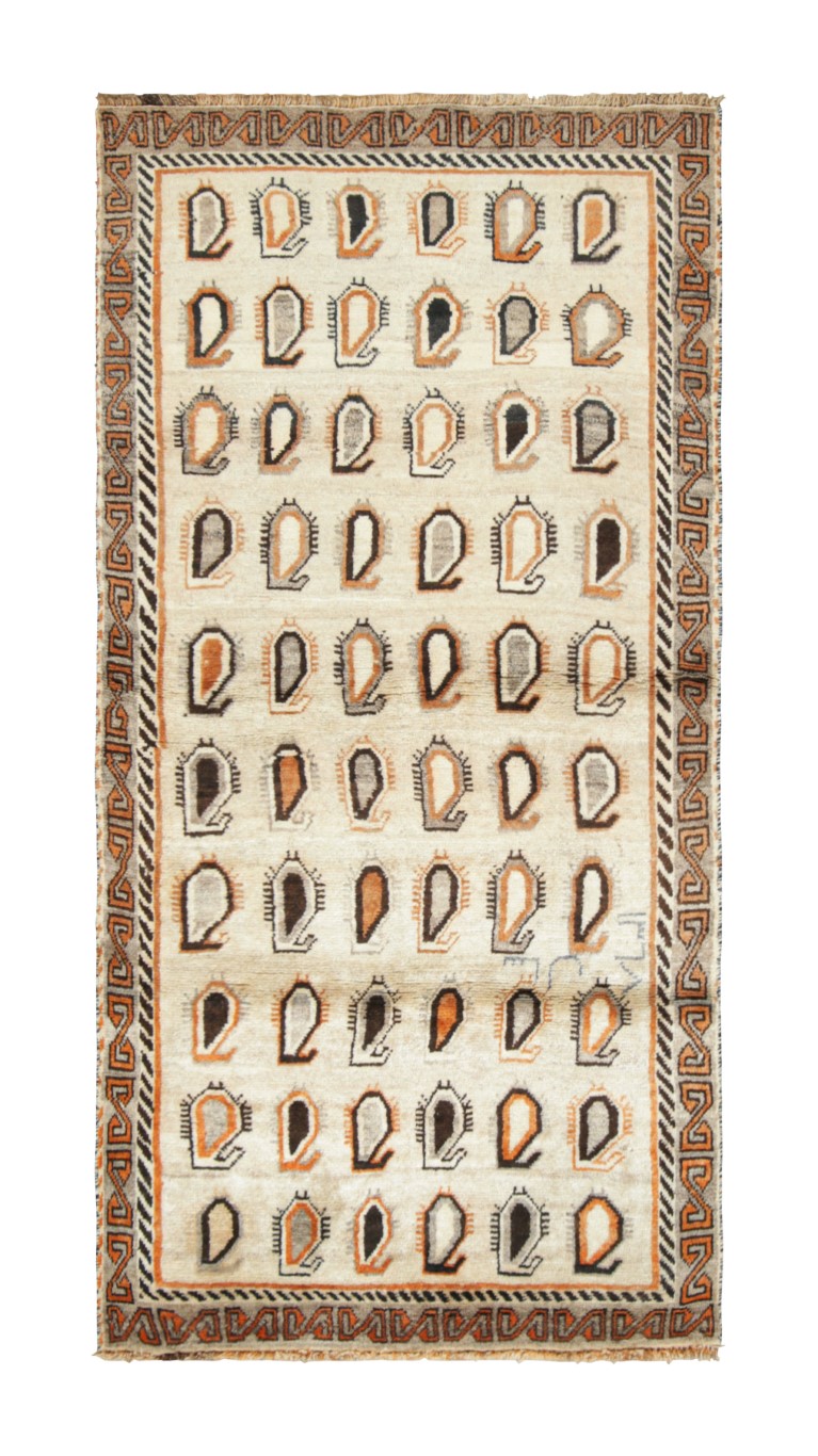 Vintage Gabbeh Geometric Rug