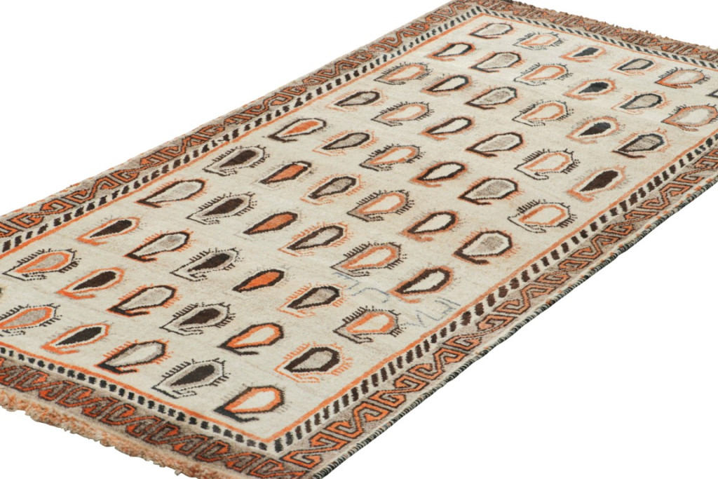 Vintage Gabbeh Geometric Rug