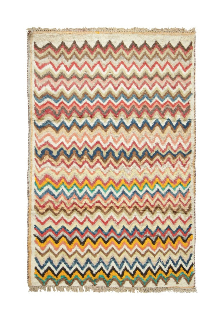 Vintage Gabbeh Geometric Rug
