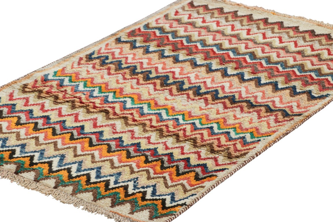 Vintage Gabbeh Geometric Rug